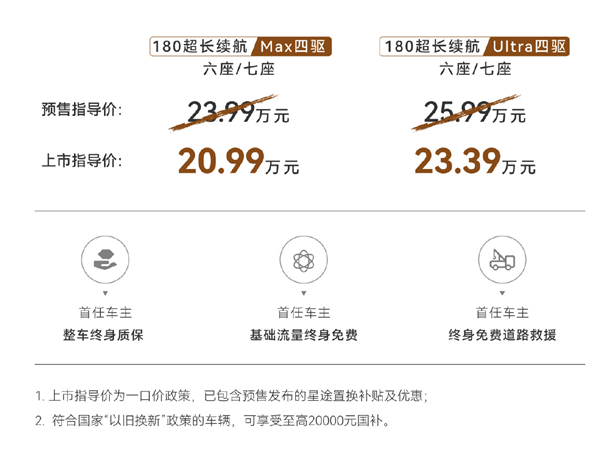  奇瑞5米级豪华插混大SUV！星途揽月C-DM开卖：标配四驱20.99万起