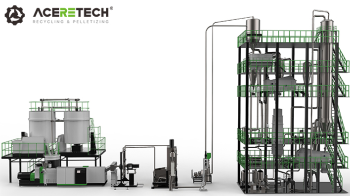 SSP塑料PET回收固态增粘造粒机