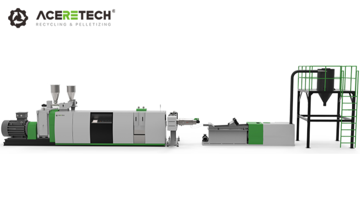 ASE高效单螺杆硬质塑料回收挤出造粒设备