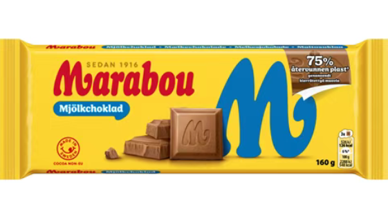 落地75%化学回收塑料！亿滋Marabou巧克力包装解锁食品级循环包装新范式