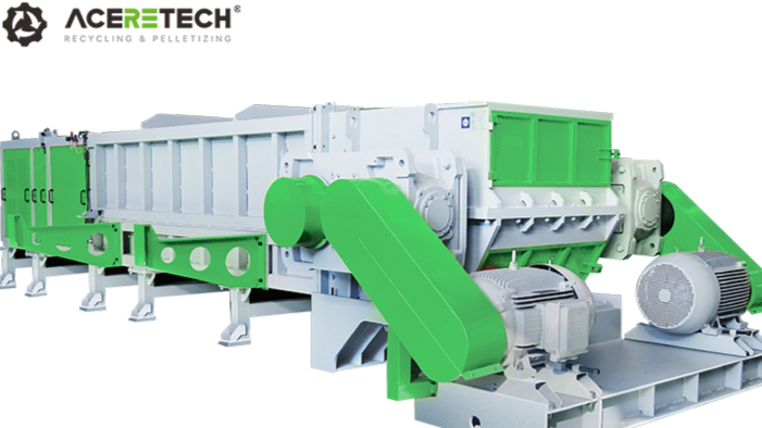 PS系列塑料大直径管材或成束的较小管材型材撕碎设备