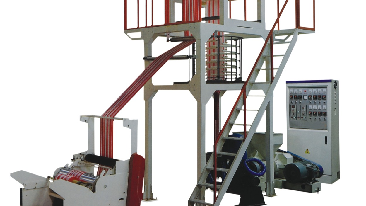 双色彩条吹膜机